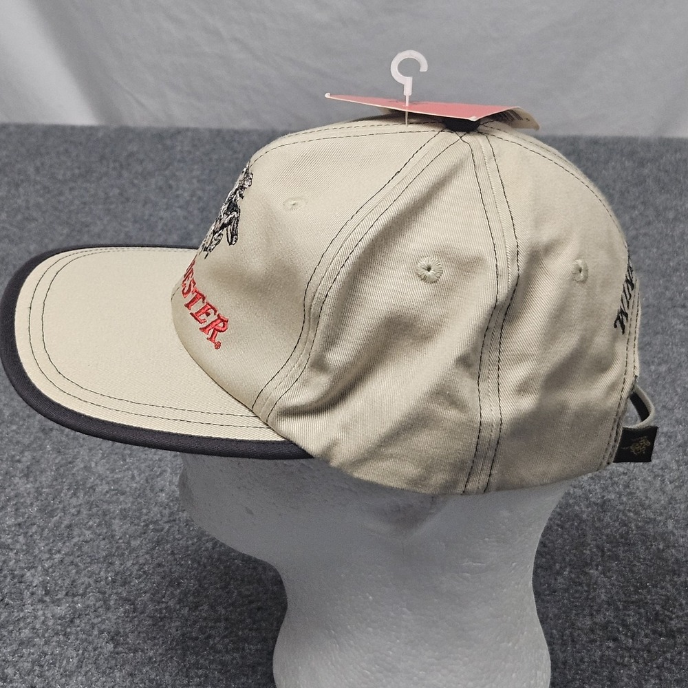 Winchester Strapback Hat One Size Tan Black Embroidered Hunting Western NWT - Picture 2 of 8